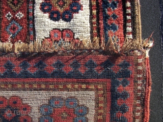 Borchali, 19th.C.  With exuberant colors, all natural. Condition B\C .Wool on wool .And a raw White. Ca. 310 x 110 cm. Some old repairs in the field.,cleaned and washed. A main  ...