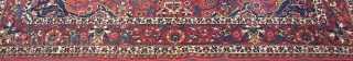 Bachtiar, wool on cotton ,old, somewhere around 1930, good colors, ca.244 x 164 cm. Good overall condition. One restoration in the upper left corner, see last picture. Old and very bad done  ...