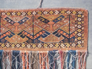 Ersari - Beshir panel.  Wool on wool,good overall condition,old, ca. 40 cm x 148 cm.                 
