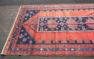 Caucasian,Kazak, Tovuz province ,Baltati area once Persian Azerbijan , on the outskirts of the Kazak rayon,1920. Wool on wool. With a two-row selvage.  Ca.265 cm. x 165 cm.     ...
