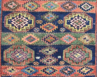 A  Kurdish  village ( not county ) , all woolen  and  all natural coloured , with long necked  beasts  infested rug.( ca 310 x 135 cm.  ...