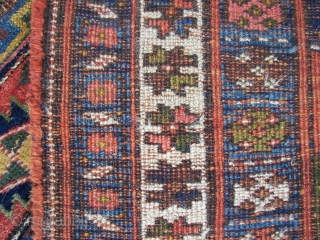 A  Kurdish  village ( not county ) , all woolen  and  all natural coloured , with long necked  beasts  infested rug.( ca 310 x 135 cm.  ...