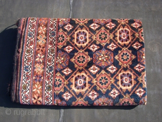  All lavish thick pile of soft wool, with a plenitude of Mina Khani motifs , first half 20th cent.  Luri, ? Kurdish ? My guess it s Kurdish. Washed and  ...