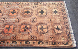 Afghan, Beluch ? Not sure . Wool on wool Very fine/soft wool. Good condition. Nice composition. Ca. 225 cm. x 125 cm. Listening ; ...
