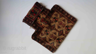 Fragmented storage bag ,? wool on wool depicting various old/antique motifs . ca; 60 x 72 cm. 65,oo euro ex transport costs. Origin Unknown. Listening : Blur " Common People ...