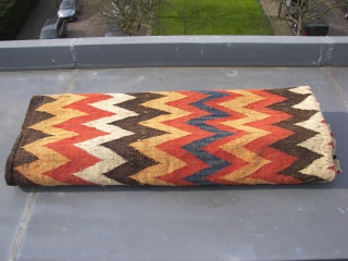 Maimana Uzbek  Kelim,  North east Afghanistan .End of the 19thC. Wool on wool 355 x 179 cm. Made with  much love and care. Cleaned and washed . Natural colors.  ...