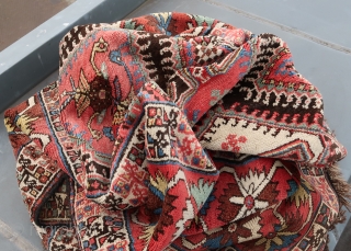 Bachtiar, Bakhtiari, Probably a Saman town rug, Chahar Mahal province ."Anchor Medallion ".
Wool on wool ,dark warps, good overall condition, good colors, high original pile allover. ca; 325 cm x 135 cm  ...