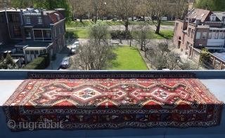 Chahar Mahal Province, Saman town rug ca; first half 20th. Cent.  ,wool on wool, ca; 260 cm x 140 cm .Good colors, some rough resto s  in one guardborder (  ...