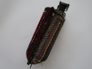Bag, ca: 29 cm . x 29 cm . x 14 cm . Wool, cotton,  hair. Central Asian / Transcaucasia
( ? )          
