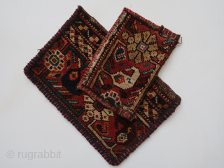 Two fragmented bags,  32 cm . x 20 cm .     22 cm . x 14 cm .   front face and back side     ...
