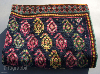 An Armenian Gendje ( Origin : German auction house.) ( also ; Ganja,Genje,Ghyandzha,Elisavetpol.) Kazak, in good allover condition. Antique. Ca. 240 x 135 cm. Long haired. ( And a great Purple.) Eagle ...