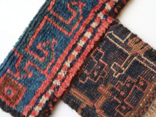 Bag, pouch, tutundan ? Ca : 23 cm x 28 cm . Luri - Bachtiari ? . Fragment(ed.).               