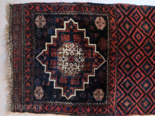 Afshar / Khouli afshar ? Beluch ? / Afghan ?   Thick  piled,  soft .  Ca ; 133 x 72 cm. Wool  on  wool  .  ...