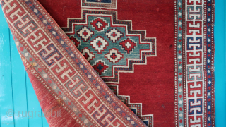 Caucasian,  wool on wool, 156 cm x 217 cm. RR. Old/antique. ( For reason, not known to me RR has posted these last two pictures spacious landscaped horizontal ?????? ) Please  ...