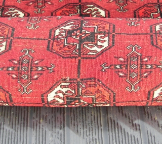 Yomud,Turkmen. 230 x 137 cm. Good condition. Except for one tiny hole in the center. See last picture .Old/antique.              