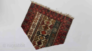 Trapping ? Caucasian ?\Central Asian ?. . Several fragmented fragments, wool on wool, joined together. old/antique. 62 cm. x 65 cm. 55,oo euro ex transportcosts .