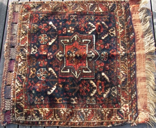Bagface, old, wool on wool ,( bought as being Ghashghai ) good condition, good pile. ca. 70 cm. x 50 cm.            