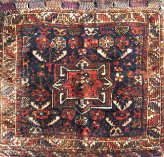 Bagface, old, wool on wool ,( bought as being Ghashghai ) good condition, good pile. ca. 70 cm. x 50 cm.            