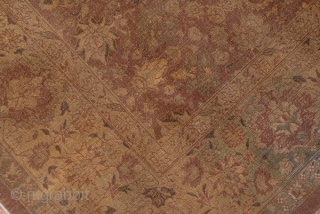 Lahore Carpet

9.6 x 17.8
2.92 x 5.42

This northern Indian city carpet follows the designs of the 17th century Indo-Isfahans  with an in-and-out palmette design, here on a rust-brown field with details in  ...