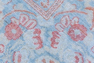 Mahal Carpet

10.6 x 13.1
3.23 x 3.99

The open rust field sets off a tall floral wreath and, in turn, is surrounded by a matching larger oval wreath. This is set into a European  ...