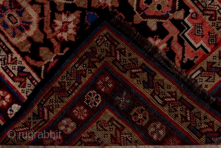 Kurd Runner

3.2 x 11.3
0.97 x 3.44

A chunky Mina Khani design of rosettes and smaller flowers closely covers the navy field of this all wool tribal runner. The ochre minor borders with their  ...