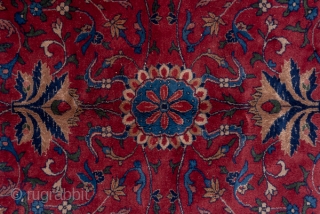 Lahore Carpet

10.0 x 14.8
3.04 x 4.51

The rich raspberry field is decorated by a cloud band, palmette and two-level spiral tendril pattern. The navy border of this northern Indian workshop carpet features three  ...