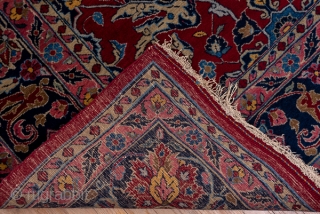 Bidjar Carpet

9.8 x 15.6
2.98 x 4.75
 
This particularly curvilinear Kurdish city carpet looks more like a Kashan with its complex  allover pattern, but there is no medallion. Instead the rinceaux spiral  ...