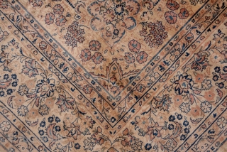 Sarouk Carpet

12.1 x 18.0
3.68 x 5.48
 
Not in the usual "American" style, this  semi-antique Arak province carpet shows a golden beige open field adorned with a small openwork medallion and a  ...