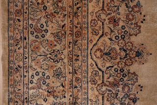 Sarouk Carpet

12.1 x 18.0
3.68 x 5.48
 
Not in the usual "American" style, this  semi-antique Arak province carpet shows a golden beige open field adorned with a small openwork medallion and a  ...