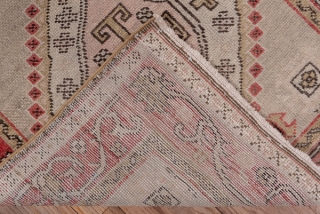 Oushak Runner

2.9 x 9.7
0.88 x 2.95 

This western Anatolian workshop runner has a Caucasian Shirvan design of  five stepped hexagonal disjoint medallions detailed  in ivory, beige, red and dark brown  ...