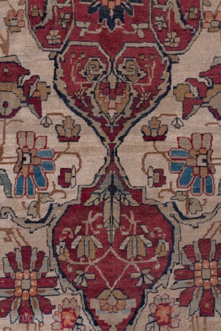 Kerman Carpet

11.3 x 16.0
3.44 x 4.87
If a Kerman is old enough, it is often termed a 'Lavar' from the town near Kerman which woven some of the best antique pieces. The drawing  ...