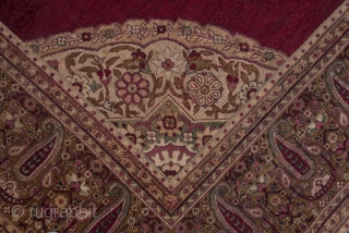 Amritsar Carpet

9.8 by 13.6
2.98 x 4.14

The deep wine red open field of this well-woven Indian  city carpet features aa scalloped ogival layered medallion with sharp pendants set within matching ivory corners.  ...