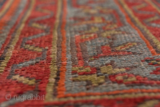 Oushak Carpet

12.10 x 16.7
3.68 x 5.09

This antique western Turkish carpet features a red field closely covered by alternating columns of palmettes and Yaprak lozenges with an attractive medium blue-green and a dark  ...