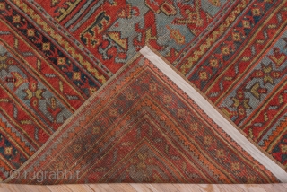 Oushak Carpet

12.10 x 16.7
3.68 x 5.09

This antique western Turkish carpet features a red field closely covered by alternating columns of palmettes and Yaprak lozenges with an attractive medium blue-green and a dark  ...
