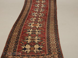 Antik Caucasian rug in very good condition size 330x120 without repair                      