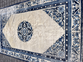 Antik Pekin rug 240x150 , heavily worn in some places, still beautiful carpet                    