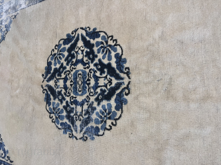Antik Pekin rug 240x150 , heavily worn in some places, still beautiful carpet                    