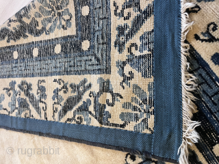 Antik Pekin rug 240x150 , heavily worn in some places, still beautiful carpet                    