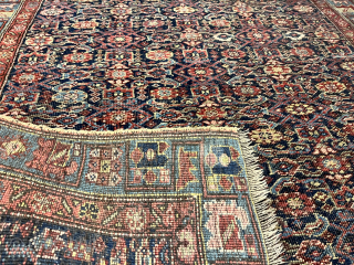 Antig Persian Bidjar late 19th Century 
Size 180x120 , not repainted , no repairs. Equally erased                 
