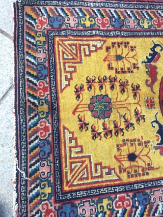 Chinese rug Khotan 80 years old                           