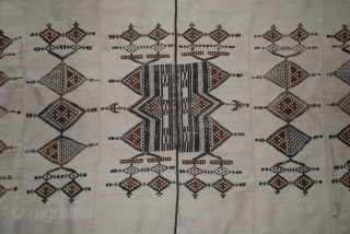 Old african Fulani blanket , 264cmX130cm , 20th century ,  some restorations , need to be wash.               