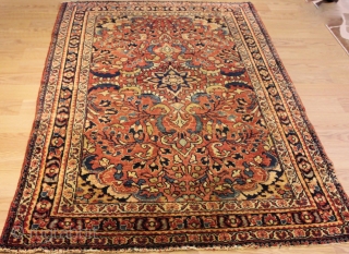 Natural colors Clean hand wash 19th Century Good Condition  Persian rug
size 1.52cm x 1.06cm                  