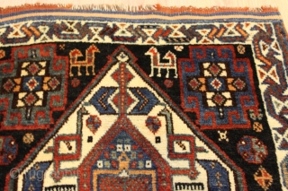 Natural colors 19th Century Good Condition excellent wool  Clean and hand washed.small rug size 0.75cm x 0.65cm               