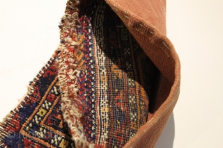 small Baluch bagface Natural colors 19th Century Size 0.60cm x 0.52cm                      