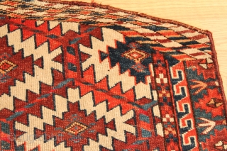 Turkmen  Asmalyk Circa 1880 Natural colors Clean and hand washed size 0.97cm x 0.66cm                  