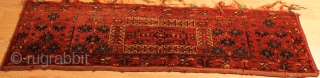 Turkmen Torba.Natural colors.19th Century.Good Condition.soft wool.finely woven. No repair.Clean and hand washed.size 1.70cm x 0.45cm                  