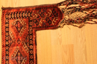 TURKMEN Penjerelik . turkman hung on the door of the house yoruk . Natural color .  19th Century .  Good Condition . Clean and hand washed . 
size 1.40cm x  ...