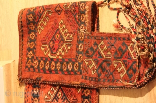 TURKMEN Penjerelik . turkman hung on the door of the house yoruk . Natural color .  19th Century .  Good Condition . Clean and hand washed . 
size 1.40cm x  ...