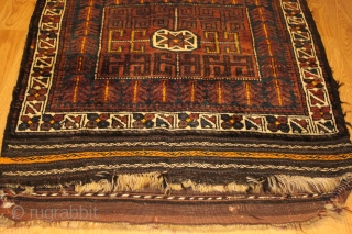 Baluch Bagface Natural colors 19th Century  Good condition Clean and hand washed size 0.82cm x 0.80cm                