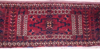 TURKMEN TORBA ORIGINAL GOOD CONDITION  4 rare animal picture  Clean and Hand Washed  Circa 1910/20 Size 1.64cm x 0.47cm           